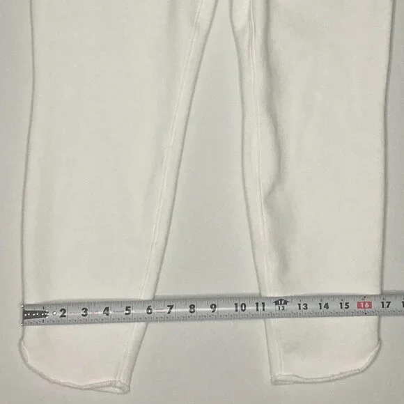 Frank & Eileen Christine Tulip Ankle Sweatpants White Sz M Medium EUC Cabincore - Picture 9 of 16